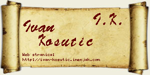 Ivan Košutić vizit kartica